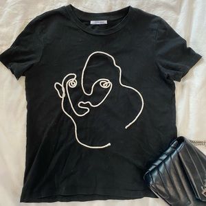 Zara t-shirt, black, size medium